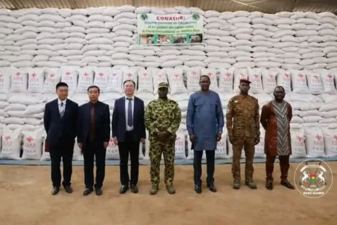 Burkina Faso Ibrahim Traoré aide alimentaire Chine