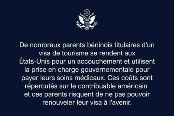 États-Unis Bénin Ambassade américaine birth tourism