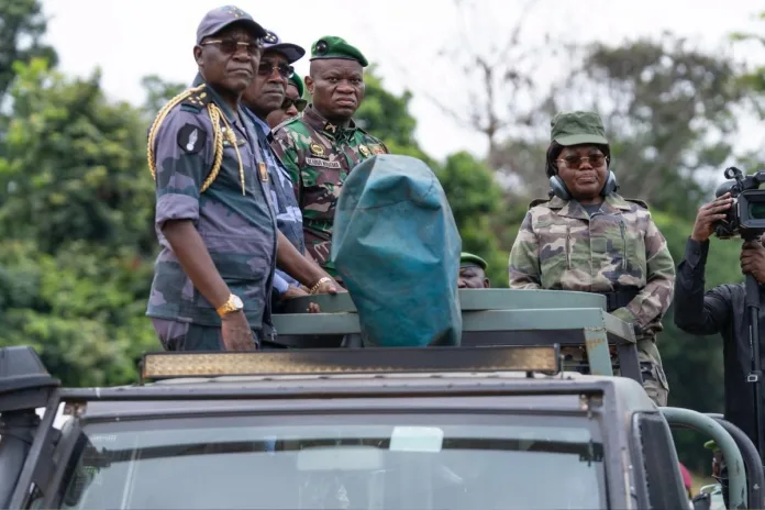 Gabon Oligui Nguema exercice militaire