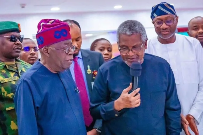 Nigeria Bola Tinubu raffinerie de Dangote