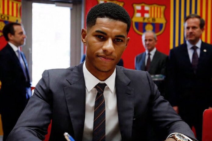 Football Marcus Rashford Barça