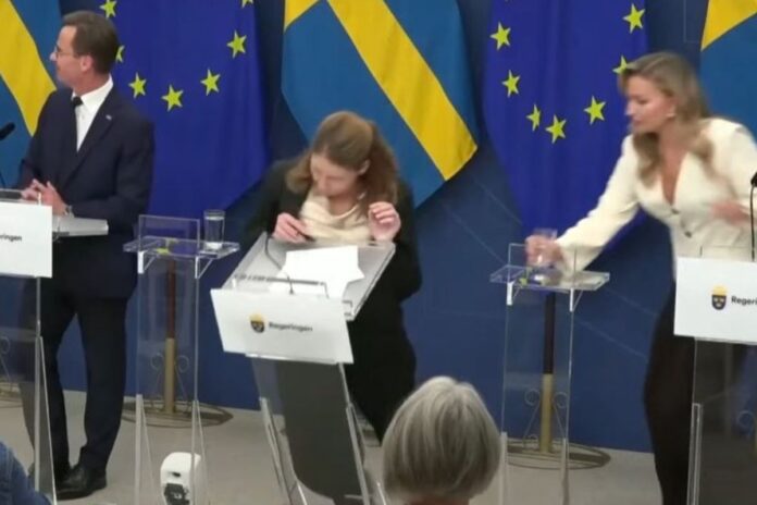 Suède : la ministre de la Santé perd connaissance devant la presse