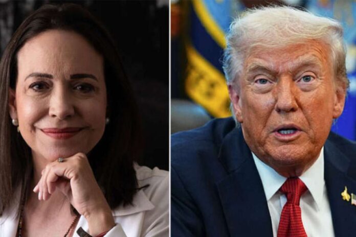 Nobel de la paix : la Vénézuélienne María Corina Machado dédie son prix à Trump