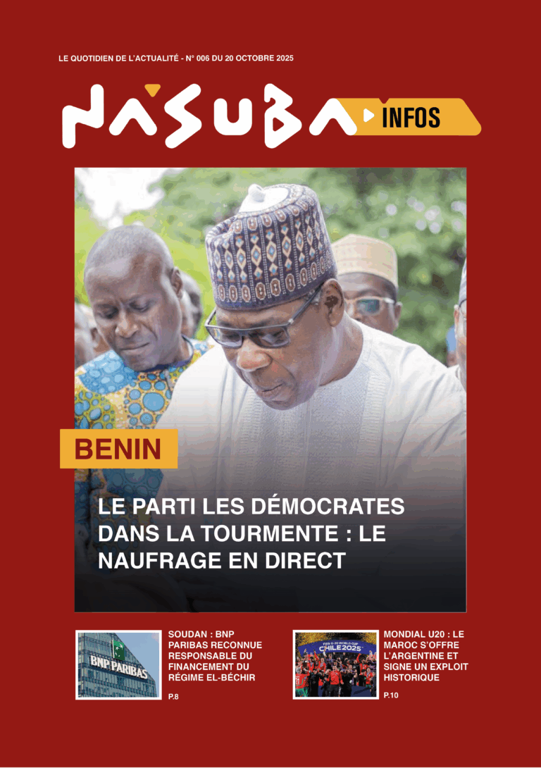 Quotidien du 20 octobre 2025 de Nasuba Infos
