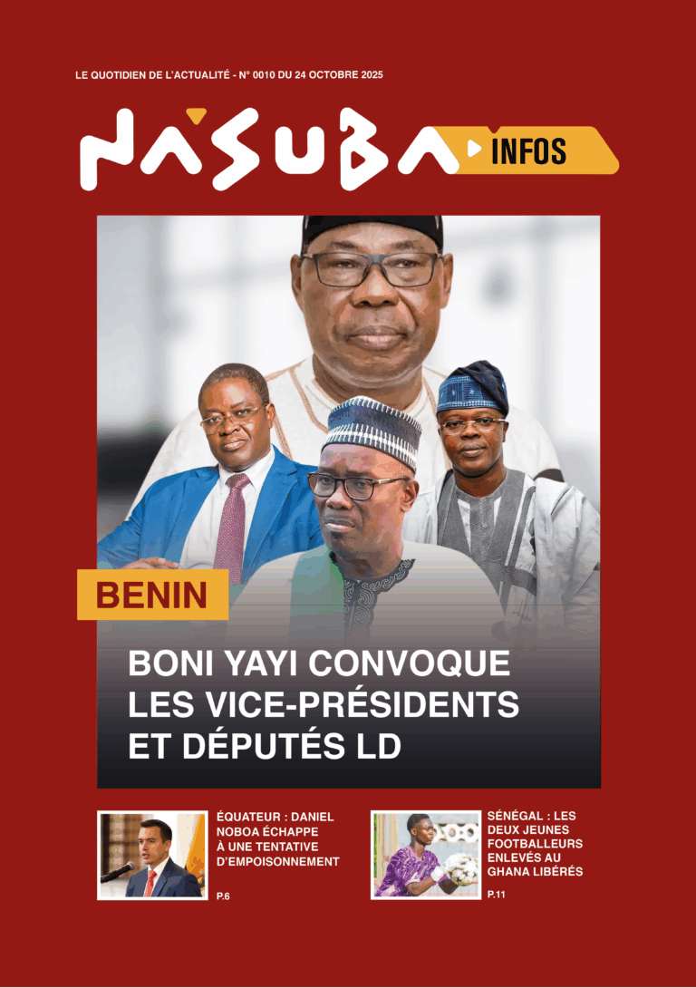 Quotidien Nasuba Infos du 24 octobre 2025