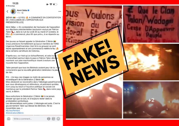 Quand Kemi Séba fabrique ses propres fake news sur le Bénin