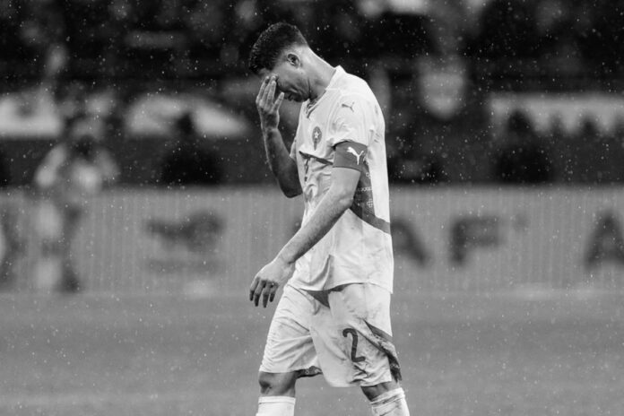 Achraf Hakimi après la défaite en finale de la CAN 2025 : 