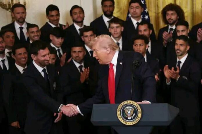 Lionel Messi Maison Blanche Donald Trump meilleur joueur