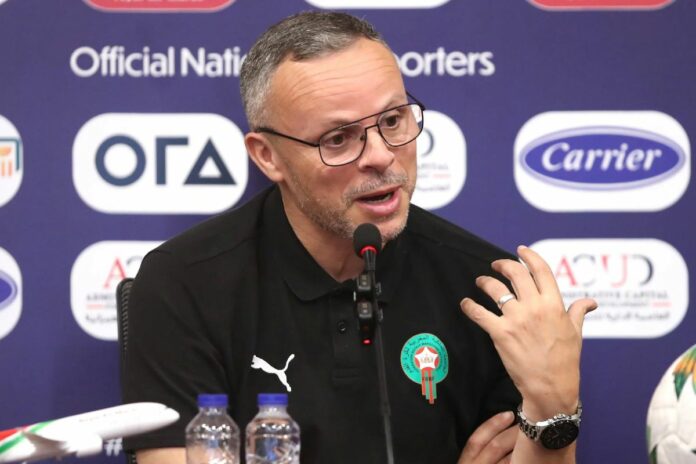 CAN 2025 Mohamed Ouahbi tapis vert Maroc