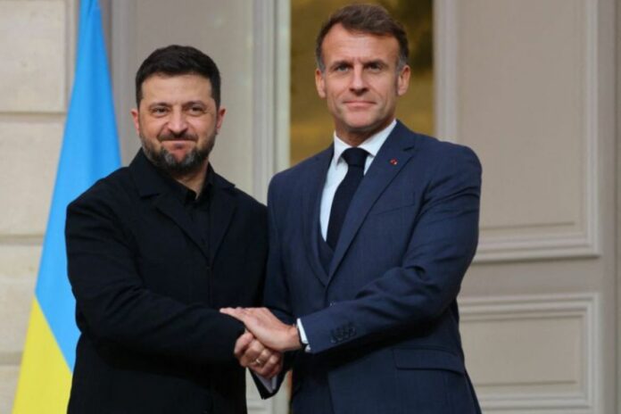 France Emmanuel Macron Zelensky Paris