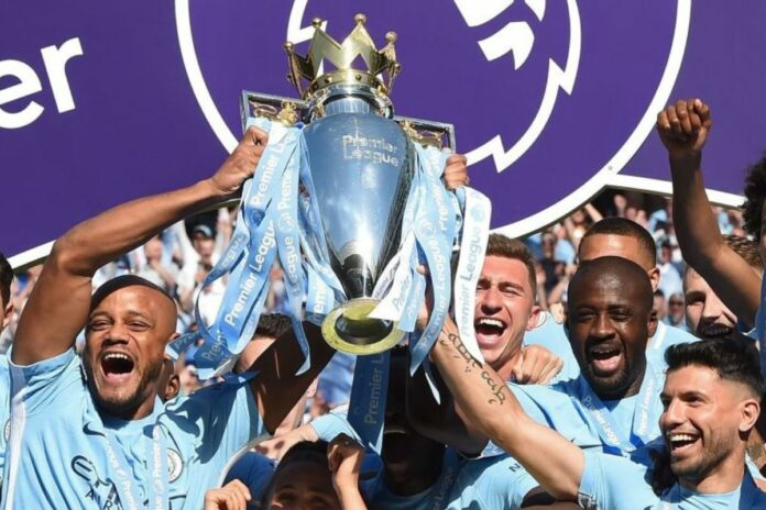 Premier League médailles Manchester City