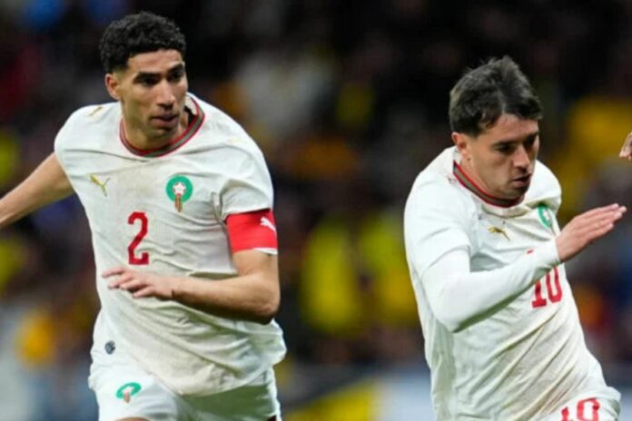 Maroc vestiaire Brahim Diaz Achraf Hakimi