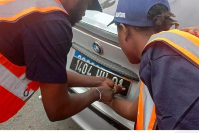 Côte d’Ivoire plaques d’immatriculation