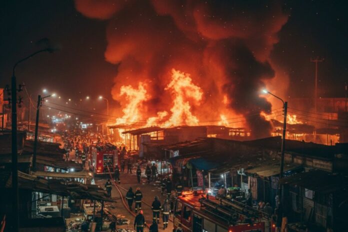 Mali incendies marchés Bamako Kayes