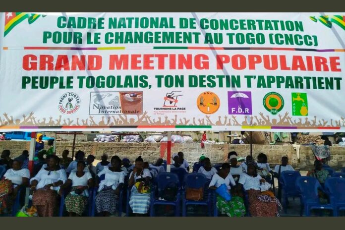 Togo Cadre national de concertation pour le changement mobilisation
