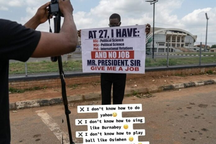 Nigeria jeune docteur Bola Tinubu emploi