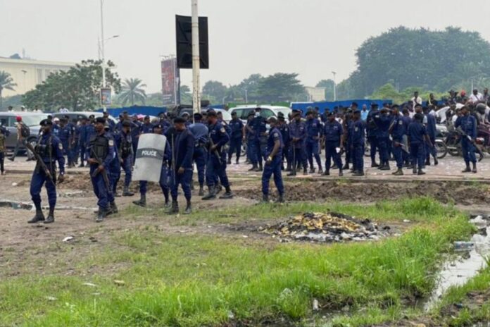 RDC police opposition révision constitution