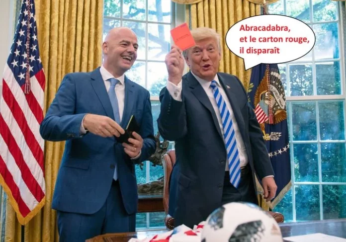 Coupe du monde 2026 Donald Trump carton rouge Balogun