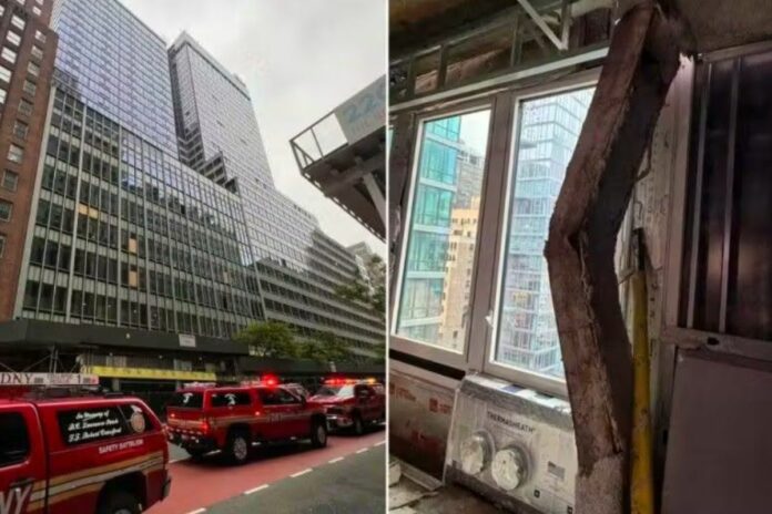New York : un gratte-ciel en rénovation s’affaisse, plusieurs rues évacuées à Manhattan