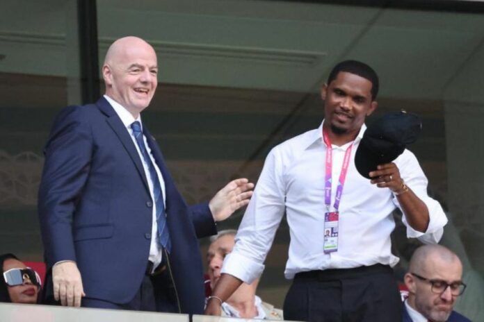 Football : Samuel Eto’o prend la défense de Gianni Infantino