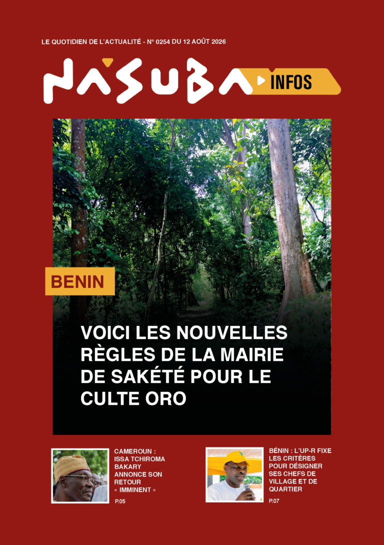 Quotidien Nasuba Infos du mercredi 12 août 2026