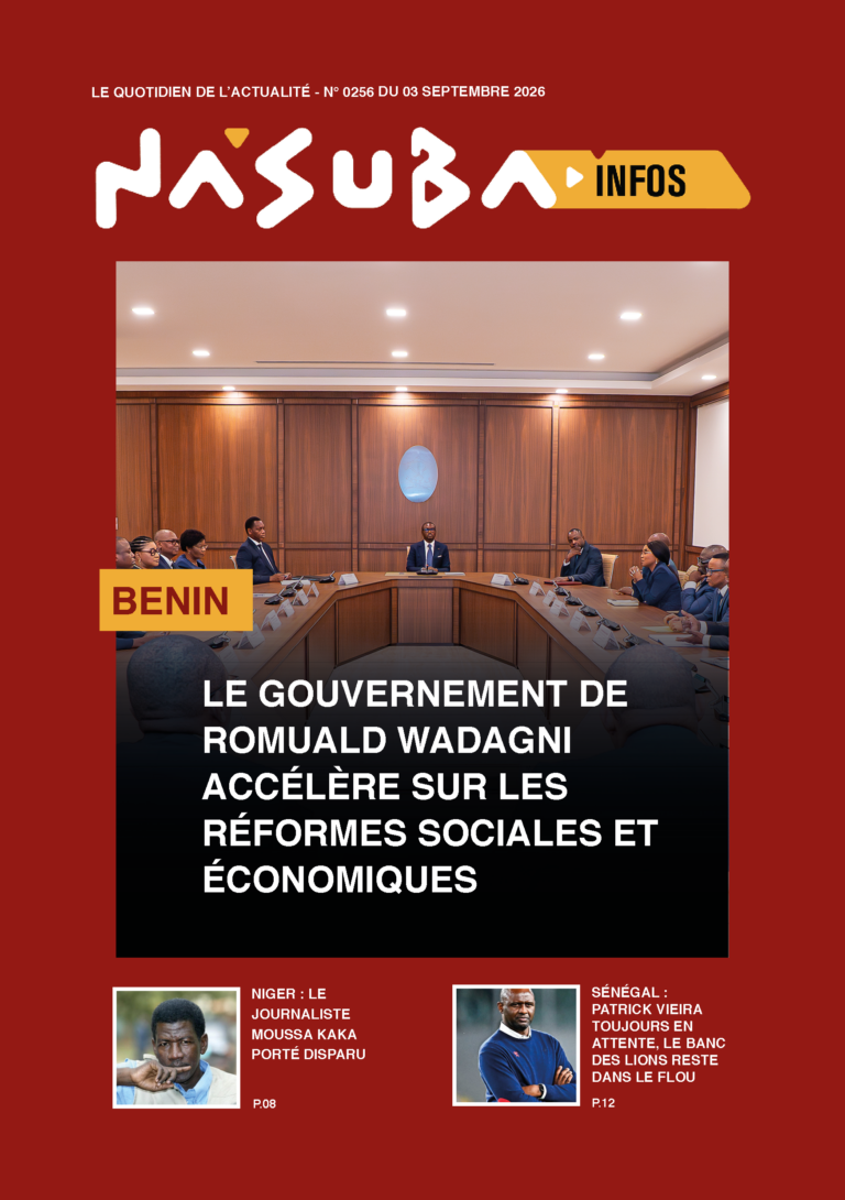 Quotidien Nasuba Infos du 03 septembre 2026