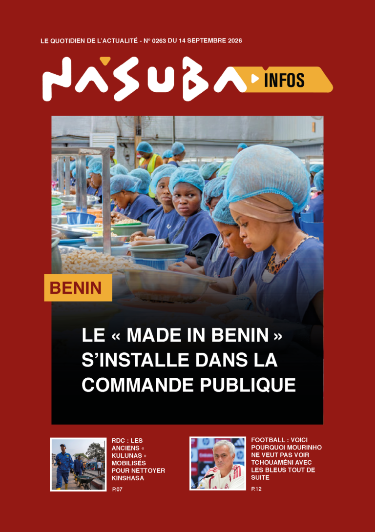 Quotidien Nasuba Infos du lundi 14 septembre 2026