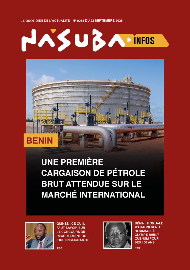 Quotidien Nasuba Infos du mardi 22 septembre 2026