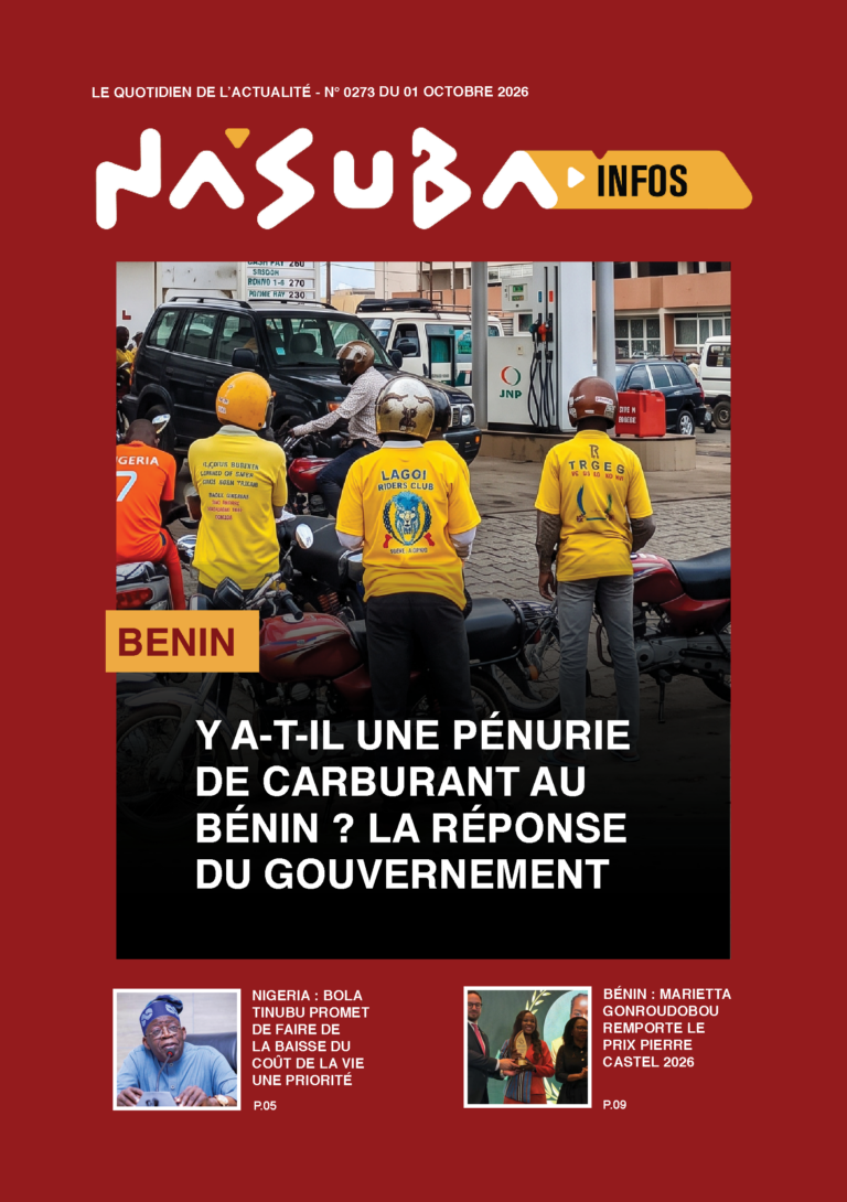 Quotidien Nasuba Infos du jeudi 01 octobre 2026