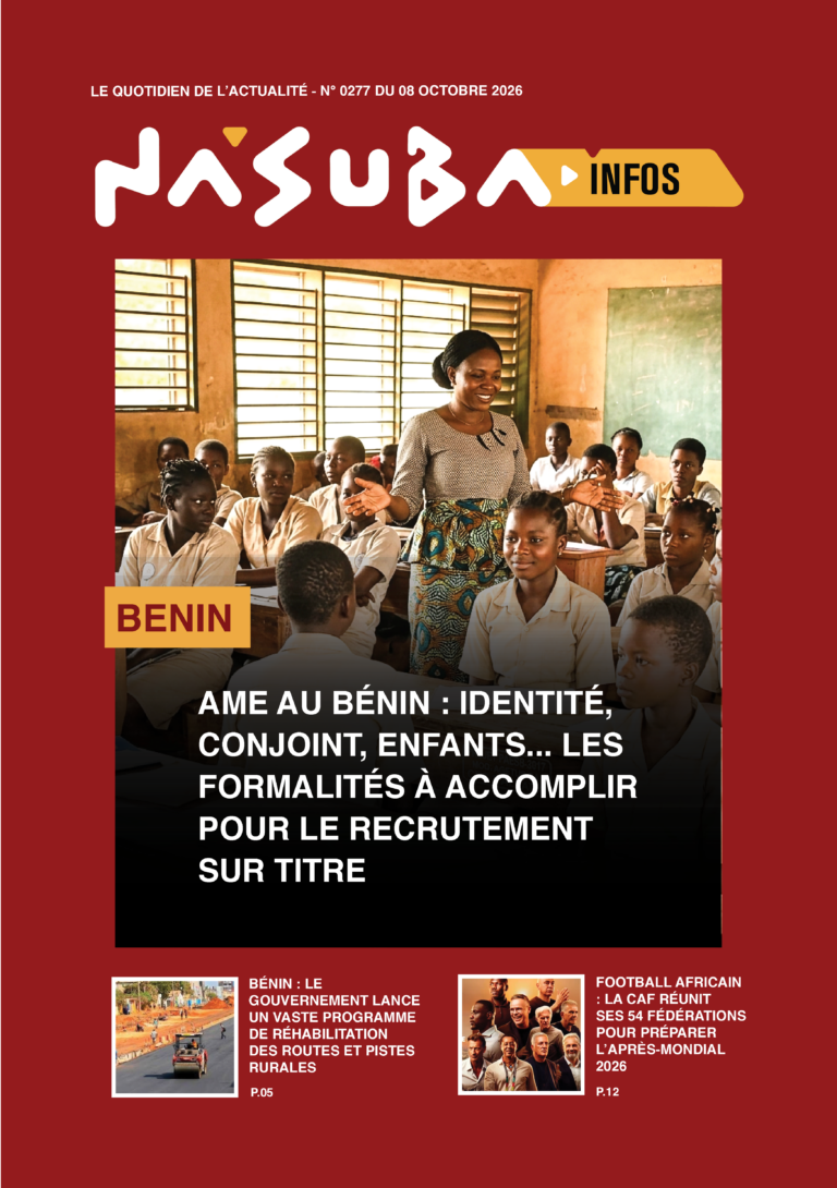Quotidien Nasuba Infos du jeudi 08 octobre 2026